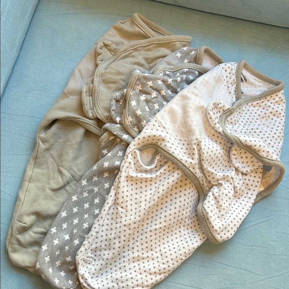 Swaddle me Velcro swaddles pack of 3 EUC